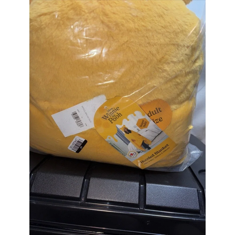 Disney Winnie The Pooh Oversized Hooded Blanket Throw- 100th Anniversary Edition